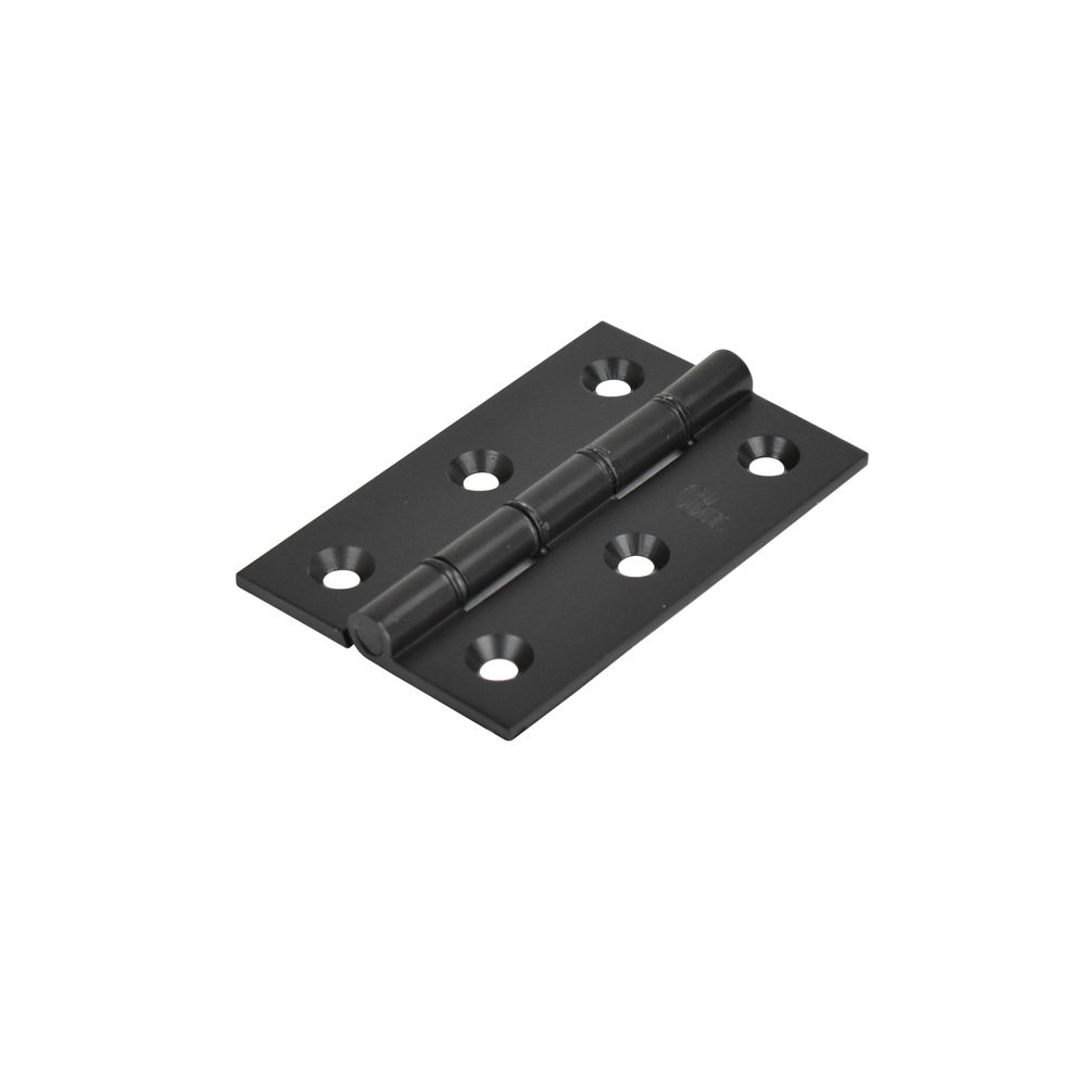 3 Inch (76mm) Phosphor Bronze Washered Hinge - Black (Sold in Pairs)